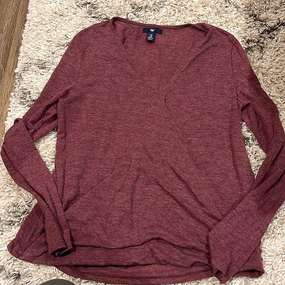 Faux wrap top from gap